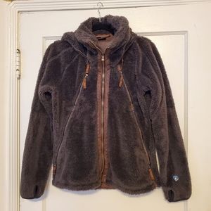 KUHL womens flight jacket. Brownish grey. Size S. EUC
